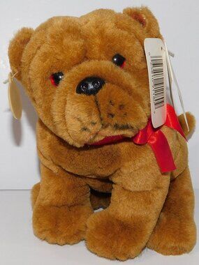 VTG 1992 Ganz 7" Plush Brown Sharpei Shiri Puppy Dog New w Tags H723S stuffed